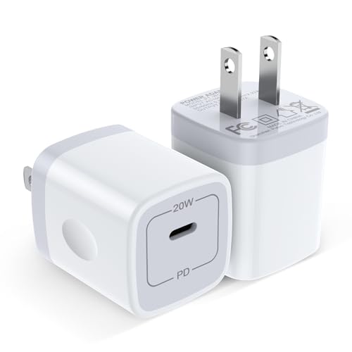 Samsung S24 Fast Charging Block Type C Charger Adapter for Samsung Galaxy A15 5G/A35/A55/A54/A14/A53/S24 Ultra/S23/S22/S21/S10,2Pack 20W USB C Android Phone Wall Charger Plug for iPhone 15/14/13/12/11