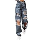 sdbrld 2024 Vaqueros Rotos Mujer Barrel Jeans Women Women's Baggy Boyfriend Jeans Vintage Wide Leg Mid Rise Barrel Denim Ankle Pants