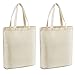 2  canvas tote bags