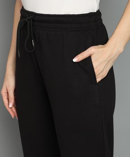 Image of Alan Jones Clothing Women's Regular Fit Mid Rise Fleece Jogger Regular Pants Winterwear