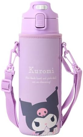 （04:00時点） サンリオ(SANRIO) カバー付きステンレスボトル クロミ 子供 保冷専用 容量：470mL 名前スペース付き ワンタッチオープン 直飲み 091057