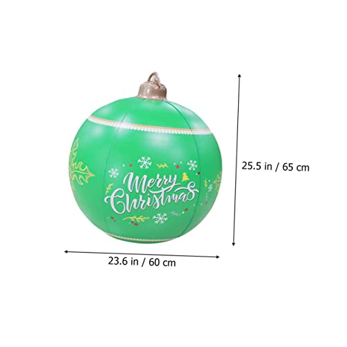 Décorations de Noël Gonflables : lot de 2 grandes boules décoratives extérieures