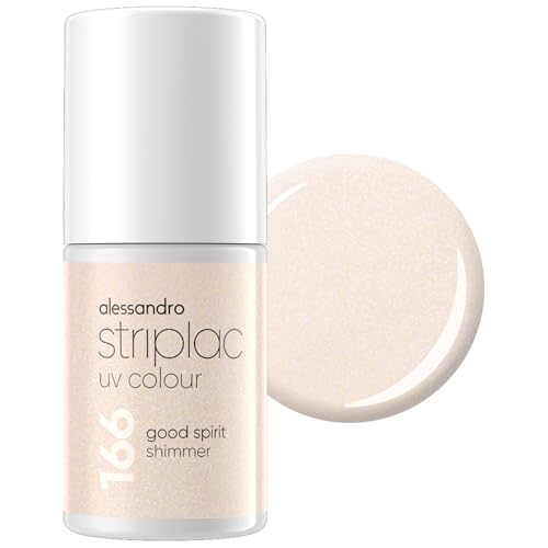 alessandro Striplac UV-Nagellack Good Spirit - Deckend & Kratzfest bis zu 15 Tage - Leichtes Auftragen - Schonende Abziehtechnologie - Vegan - Beige, 6,5ml