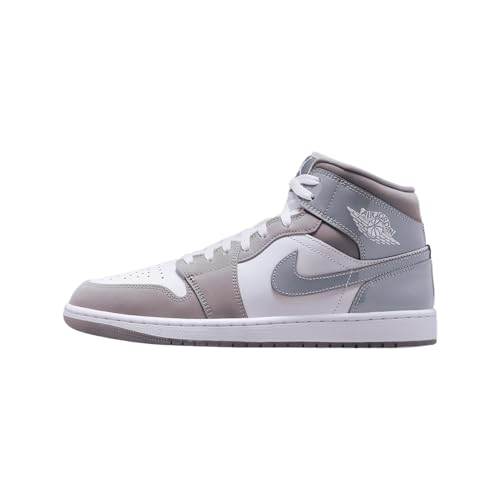 Air Jordan 1 Mid SE White Medium Cool Grey