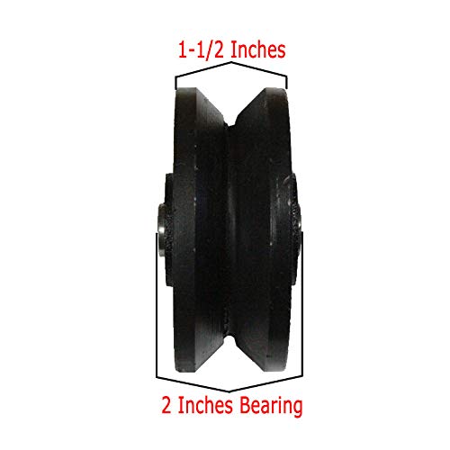 Bobco Metals HWOSORNAB-15-2 4 Inch X 2 Inch-1/2 Inch Cast Iron V Groove Wheel thumb #3