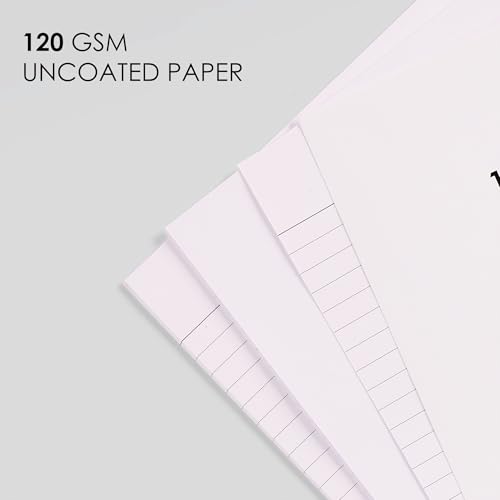 Image of myPAPERCLIP A4 Size Single Side Ruled Sheets | 20 Sheets, 120 GSM, Uncoated Paper | Ideal for Project, Assignment, Practical, Notes