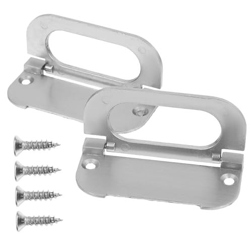 MAGICLULU 2 Juegos Tiradores Ocultos de Aleación de Zinc para Armarios y Muebles Diseño Moderno y Resistente Tiradores Grandes y Tornillos Incluidos para Cocina y Hogar