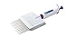 Heathrow Scientific HS120218 30 to 300 uL Pearl Adjustable Micro Pipette 12 Channel, Purple