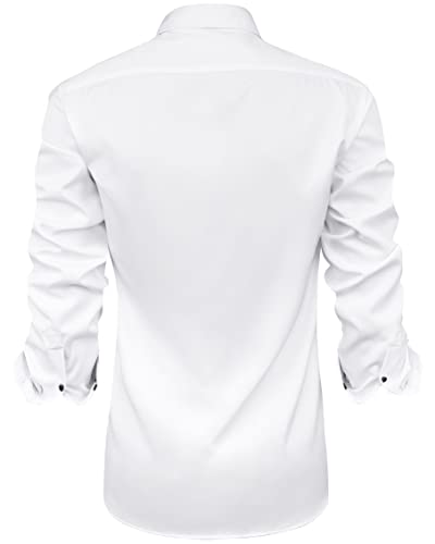 Men's Wrinkle-Free Long Sleeve Business Casual Dress Shirt
