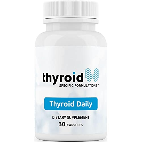Thyroid Daily - The First Nutrient Complete Multi Designed for Optimal Thyroid Health. Thyroid Daily is Iodine Free w/ 19 Thyroid Daily Essential Nutrients for Thyroid Support.