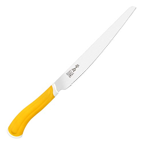 CHEFMADE 8-Inch Serrated Bread Knife, Non-stick Stainless Steel Toast Knife with Non-slip Silicone
