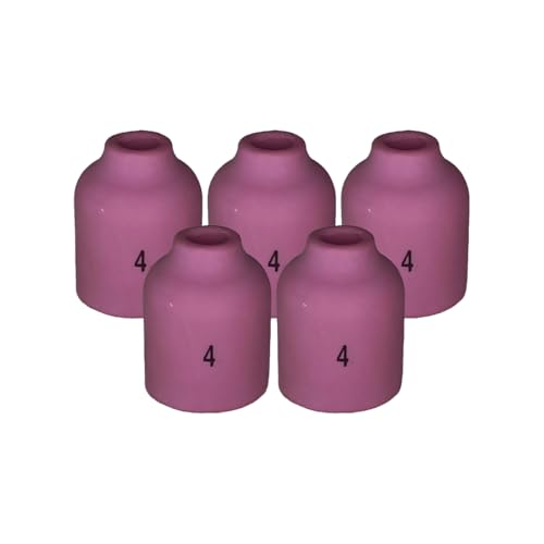 Kit 5 Bocal Cerâmico Solda Tocha Tig Gás Lens Leve Wp9 Tn12 Tw21 (04)