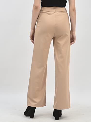 Image of Elendra Women Lycra - Bootcut Trousers Pant Wide Leg