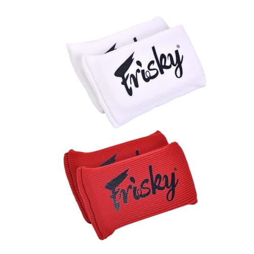 Perfeclan Protectores de Nudillos, Gel de Boxeo, Protector de Manos, Gel de Fitness, Vendas de Gel Acolchadas para Nudillos para Deportes, Kickboxing, Artes, Blanco y Rojo