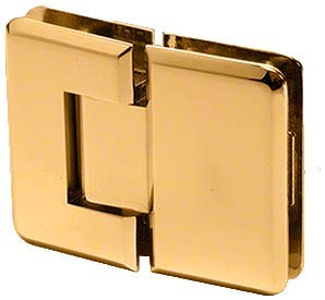Featured Product CRL Pinnacle 180 Series Gold Plated 180186; Glass-To-Glass Standard Hinge