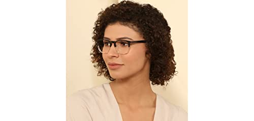 Image of John Jacobs Blu Cut & Antiglare Zero Power Computer Eyeglasses | Full Rim | Rectangle Shape | For Men & Women | Small | JJ E13004