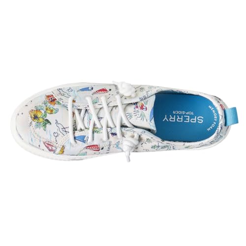 Sperry Womens Shorefront Graphic Slip On Sneakers Shoes Casual - White - Size 6.5 M4