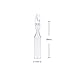 ALWSCI Polyspring Insert Clear Glass, 6 mm Insert Diameter, Volume 250µl, Pack of 100