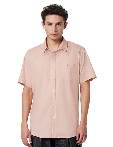 Image of Van Heusen Casual Printed Shirt for Men| Premium Cotton| Half Sleeves| Slim Fit |Breathable Fabric