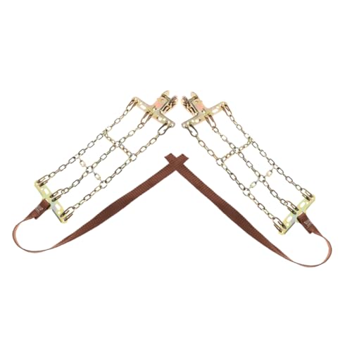 VINTORKY 2pcs Snow Chains for Tires Emergency Slip Wheel Chains for Various Car Models Easy Quick Installation for Winter Driving Safety