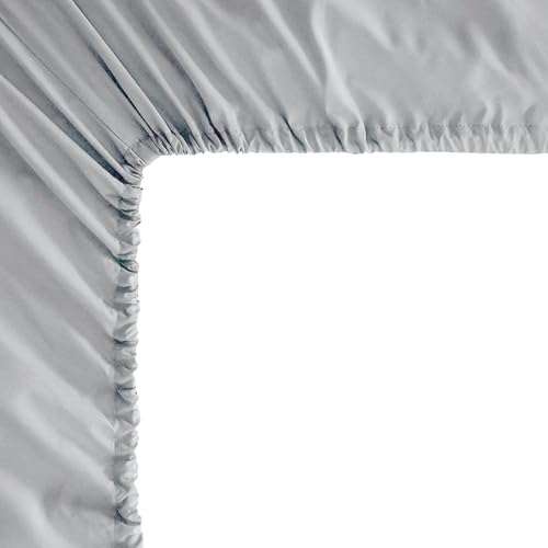 Image of Mocassi Full Sheet Set - Luxury Hotel 1800 Premier Bedding Sheets & Pillowcases - Ultra Soft Breathable & Cooling Bed Sheets - Deep Pocket - Wrinkle Resistant - 6 Piece Set - Full, Silver
