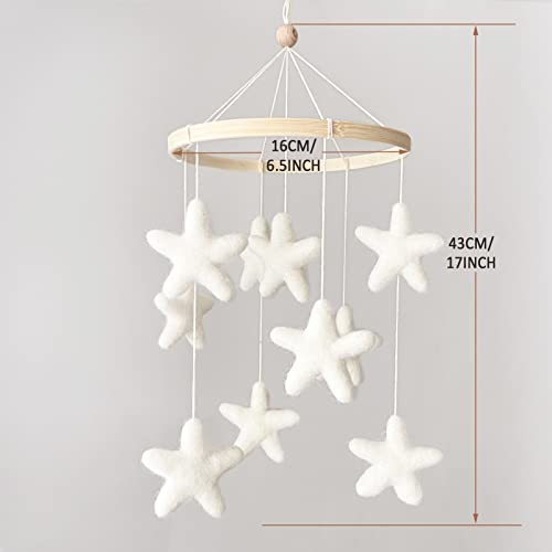 Ebingmima Baby Mobile For Crib - Boho Crib Mobile - Felt Star Mobile - Gender Neutral Baby Mobile - Boho Nursery Decor thumb #3
