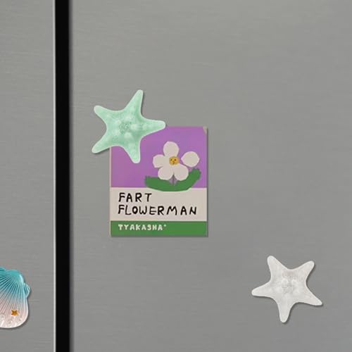 Set de 12 imanes decorativos de concha y estrella miniatura 7