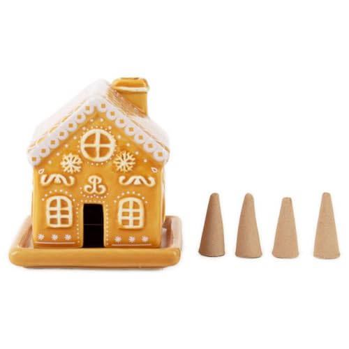 Gift Republic Gingerbread House Incense Burner – Festive Incense Holder with Gingerbread Scent, Perfect Christmas Homeware Gift Home Scent Xmas Décor, Brown - Image 3