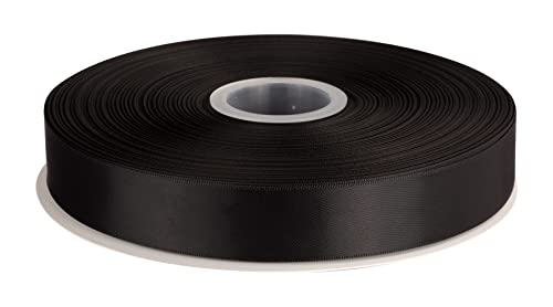 Double Faced Satin Ribbon, 25mm X 91M, Solid Polyester Ribbon for Gift Wrapping Crafts, Wedding Party Ceremony Decoration