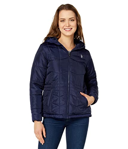 U.S. POLO ASSN. Wave Quilt Cozy Jacket Evening Blue XL