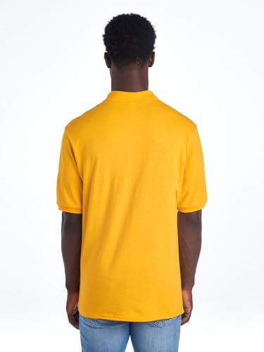 image for Jerzees Men's Short Sleeve Polo Shirts, Dri-Power, Sizes S-5X - Gold, 