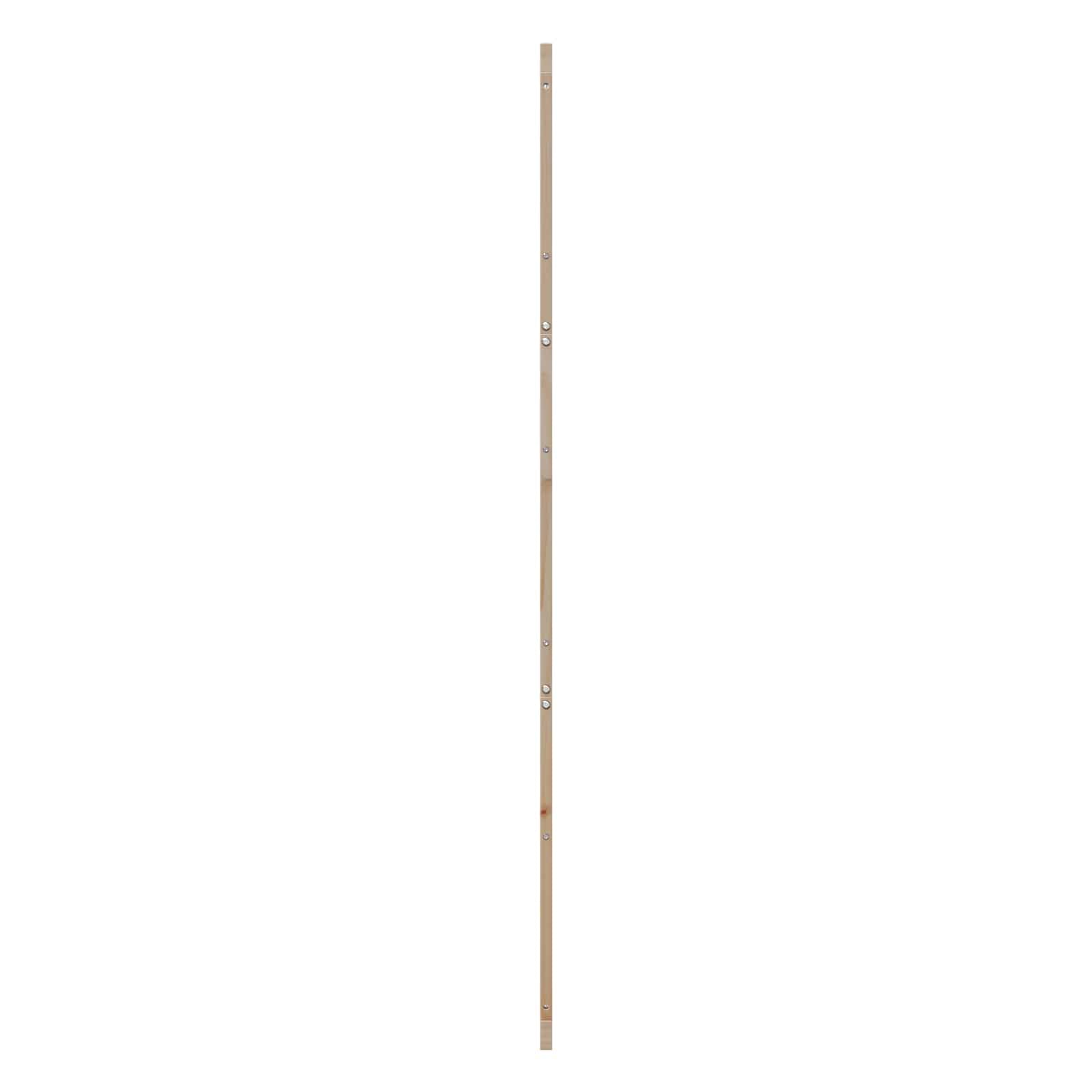 vidaXL Porte de grange Naturel 90 x 2,5 x 208 cm Bois de pin massif, Porte de grange en bois rustique, coulissante pour salon, séparation d'espace, décoration intérieure