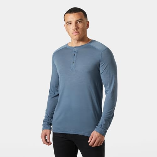 Helly-Hansen Durawool Long Sleeve Henley for Men – Stylish Thermal Top for Outdoor Activities and Casual Wear4