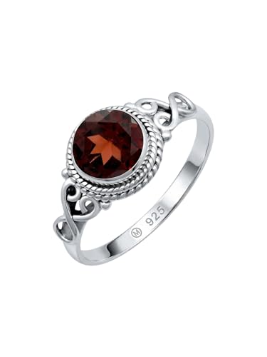 Bague ronde en argent 925 BAGHIMI finie la peau verte avec ce bijou pur