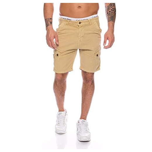 Benk Herr cargo shorts korta byxor Bermuda 3/4 sommar capribyxor kort Capri