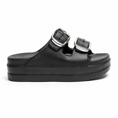 Image of Women's Classic Ultra Soft Sliders Anti-Slip Sole Waterproof & Everyday Flip Flops Chappal for Ladies Flexible and Durable Cushion Footbed for Women & Girls