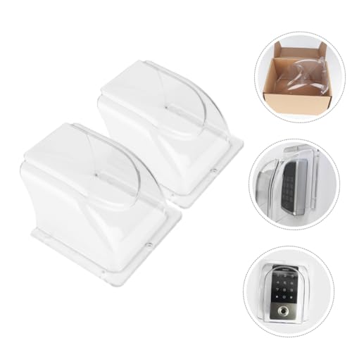 Cubierta de lluvia para control de acceso exterior Hemobllo protector de teclado 2 piezas 3