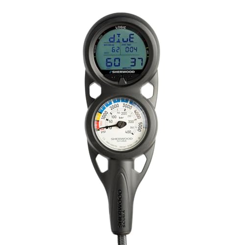 generic-Sherwood-Scuba-Logic-Compact-Three-Gauge-Console-with-Braided-Hose