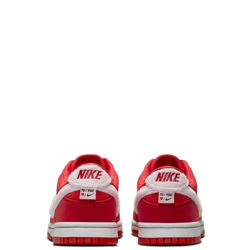 Nike Big Kid's Dunk Low Fire Red/Pink Foam-LT Crimson (FZ3548 612) - 44