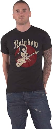 Photo de ZHAO41XIONG Rainbow 'Blackmore's Night' (Black) T-Shirt(Large)