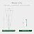 GROWNEER 3 Pcs 43" Garden Trellis for Potted Plants, Metal Trellis for Climbing Plants Outdoor Indoor, Vertical Shape Plant Support with 20 Pcs Cable Ties for Houseplant Flower Vines Ivy