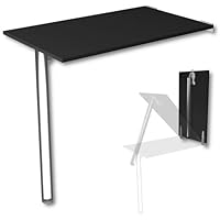 KDR Produktgestaltung Wandklaptafel, bureau, tafelblad 80 x 40 cm, in eiken, tastig, klaptafel, eettafel, keukentafel voor de muur, bartafel, statafel, wandtafel, inklapbaar, voor wandmontage