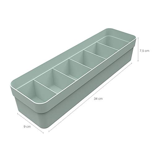 Organizador para Gavetas Colmeia Organizadora Logic Pequeno Verde Menta, OU