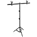 Neewer – Soporte para fondo fotográfico en forma de TTamaño: 81-203 cm de alto por 90 cm de largo. Con doble pinza para colgar un fondo fotográfico.