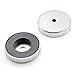 Produktbild first4magnets Ferrit Pot Magnet mit 15,8 kg Pull, Silber, 50 x 10 x 8,5 mm