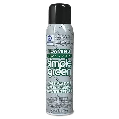 simple green Foaming Crystal Industrial Cleaner & Degreaser, 20 oz Aerosol, 12/Carton