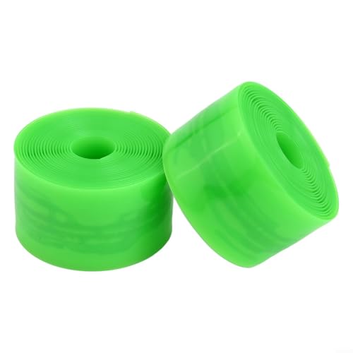 Juego de 2 piezas de forro de neumático de bicicleta de TPU para 27, 26, 24, 20, 29 y para protección duradera de 700C (34 mm x 1.0 mm x 2300 mm, verde)