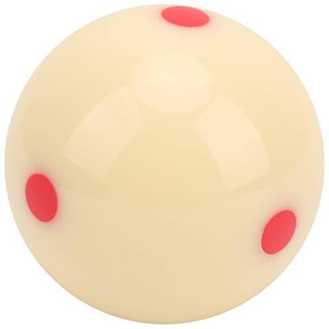 Archuu Billards Ball, 1pcs 52.5mm Snooker Practice Ball Resin Cue Pool Ball with Red Dots for Snooker Training and Games Cover
