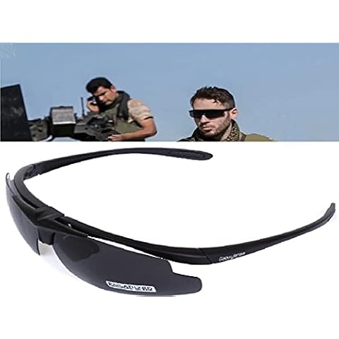 GALAXYLENSE Caza ANSI Z87.1 Tactical Combat Milistic EYE-SHIELD Gafas de sol Cover