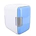 Raffreddatore Frigorifero Personale 4 Litri Frigo Auto Portatile Mini Frigorifero Portatile per Alimenti Bevande Cura della Pelle Bellezza Latte Materno(Blu)